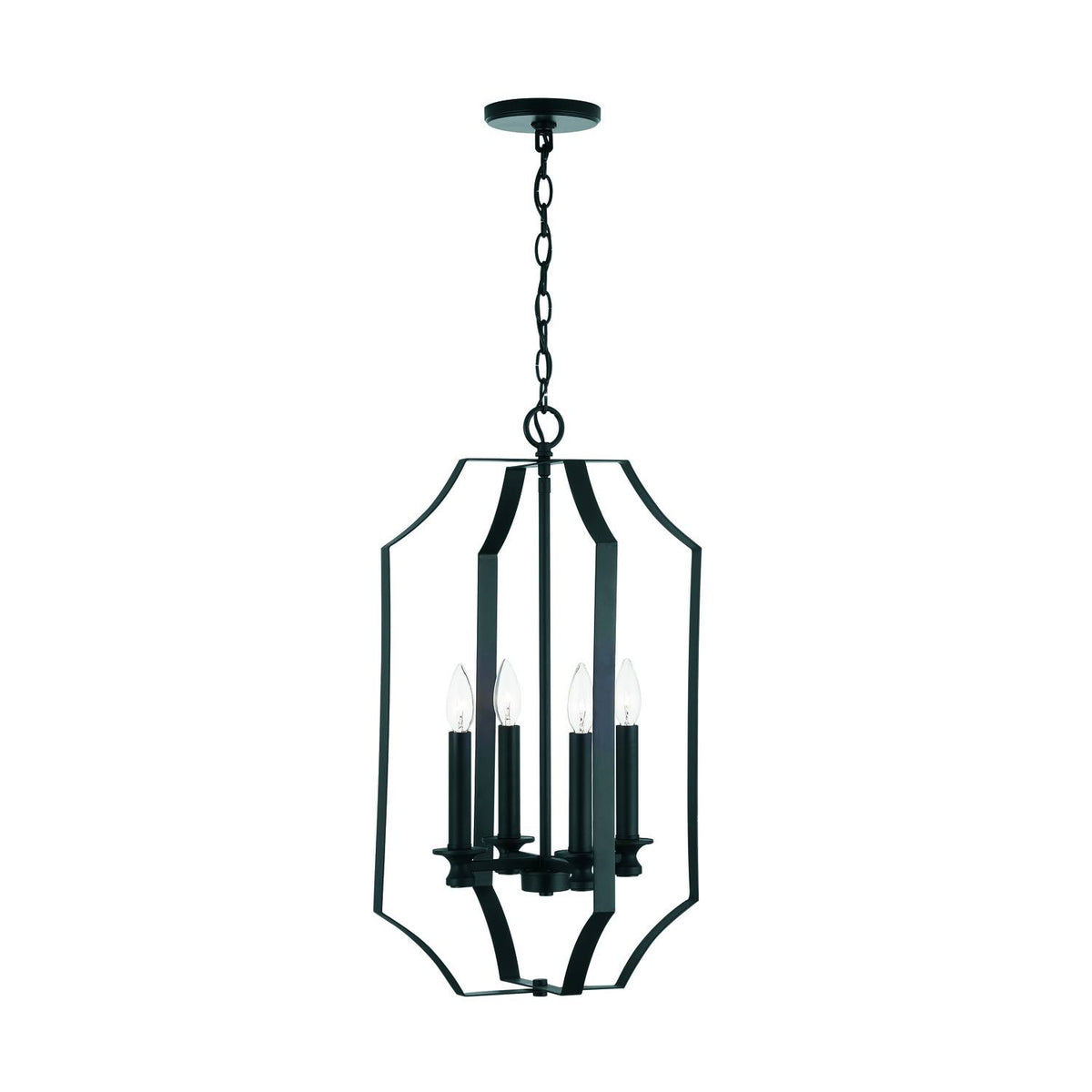 Matte Black 4 Light Foyer E98445