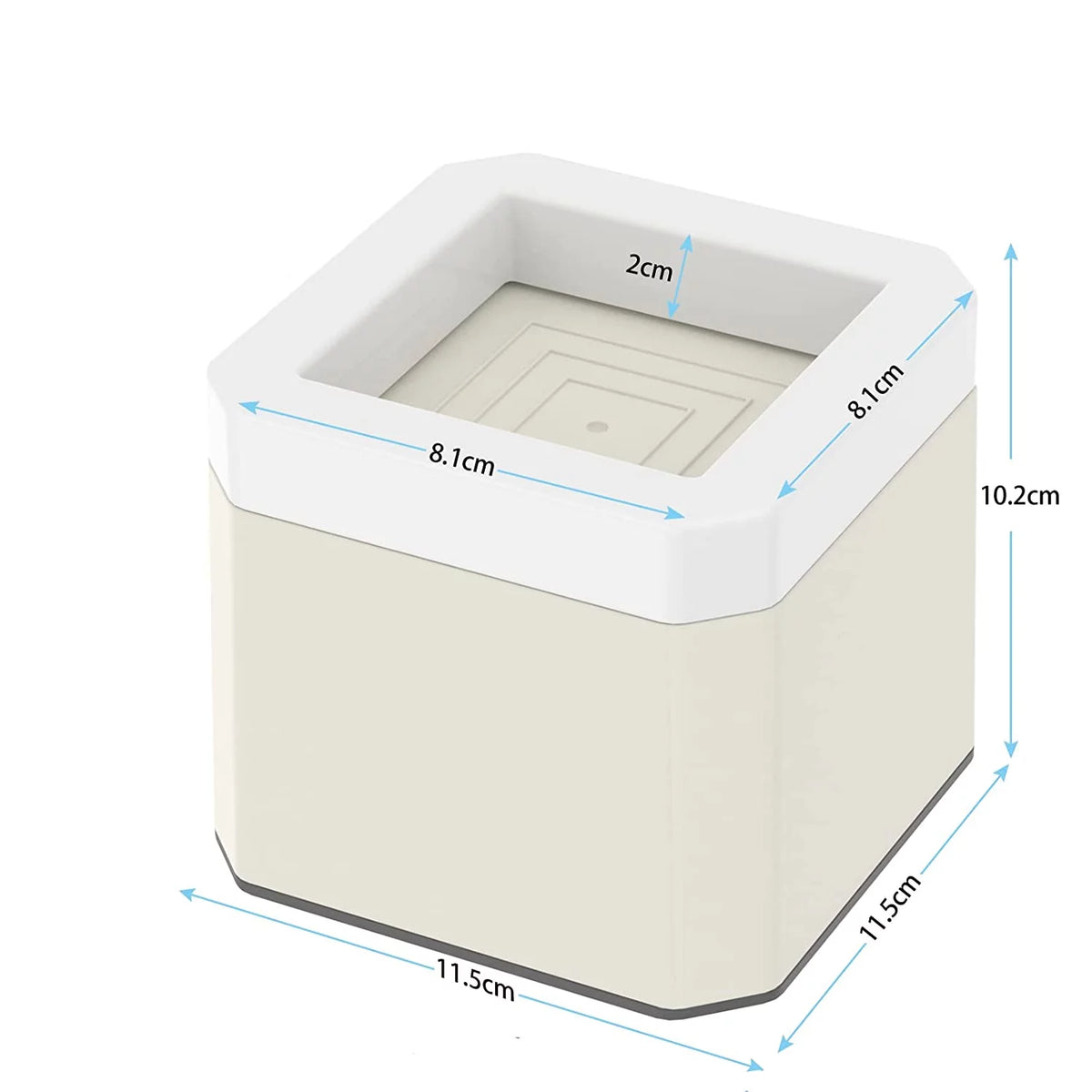 White 4 Pack Plastic Bed Risers O13527