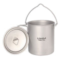 Titanium Cup with Lid and Handle 750ml/900ml/1100ml N89018