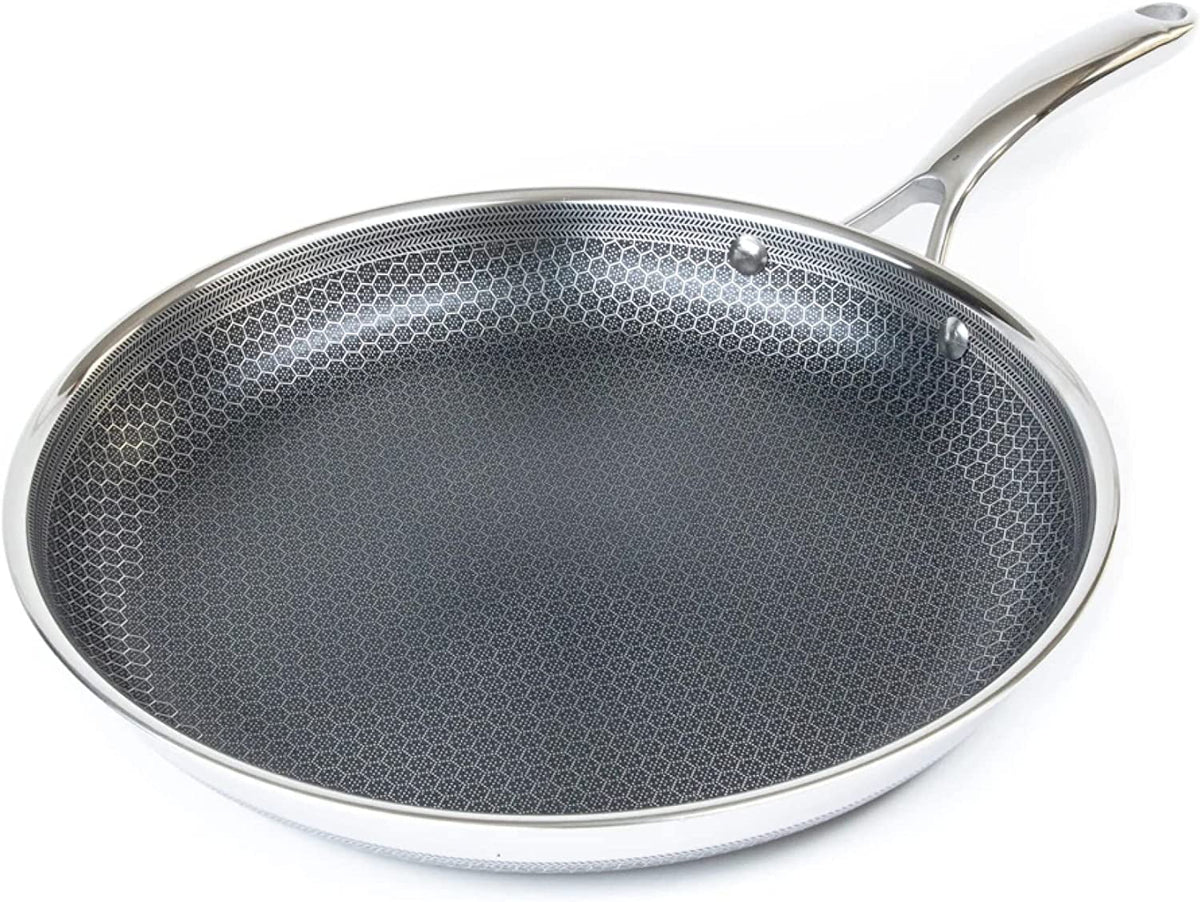 12 Inch Hybrid Stainless Steel Non-Stick Frying Pan with Lid R4492