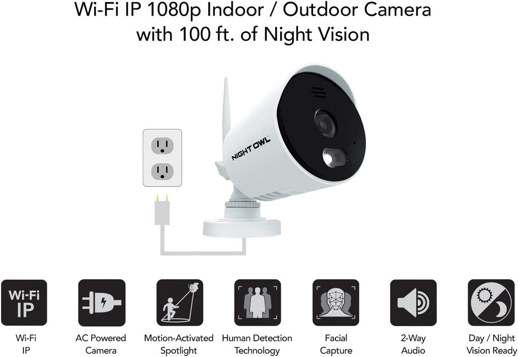 1080p HD Wi-Fi Indoor/Outdoor Camera with Night Vision W35261