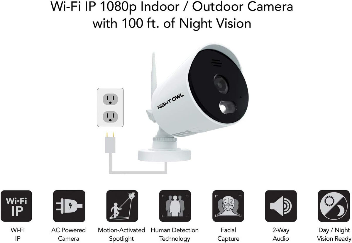 1080p HD Wi-Fi Indoor/Outdoor Camera with Night Vision W35261