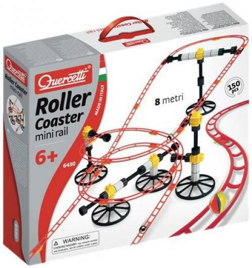 Red Roller Coaster Building Blocks Marble Run Set U21652