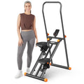 Foldable Stair Stepper Machine with Adjustable Handlebar & Pedals D4939