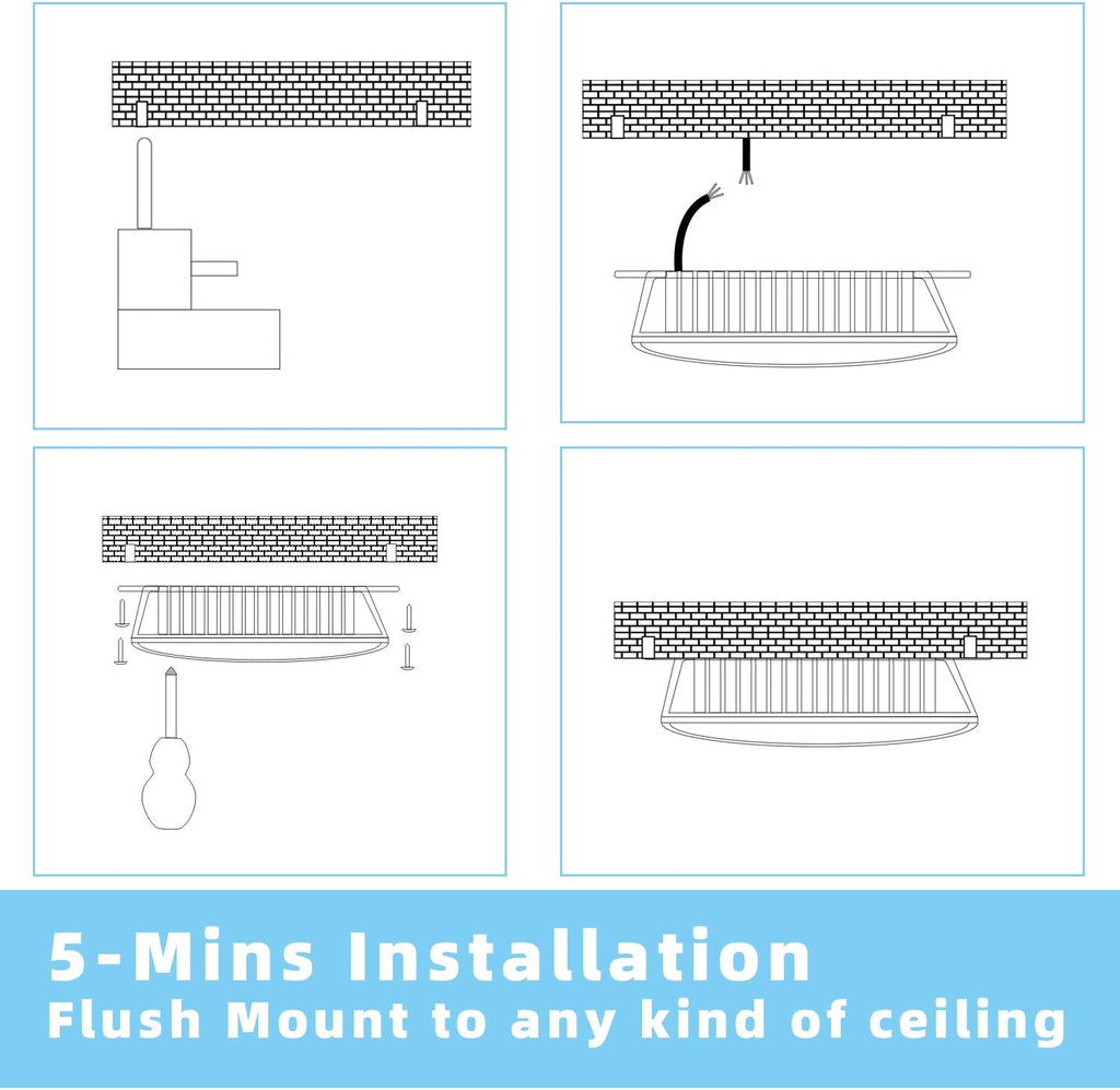 2 Pack 45W LED Canopy Lights, 9.5 x 9.5, 120V 277V J2781