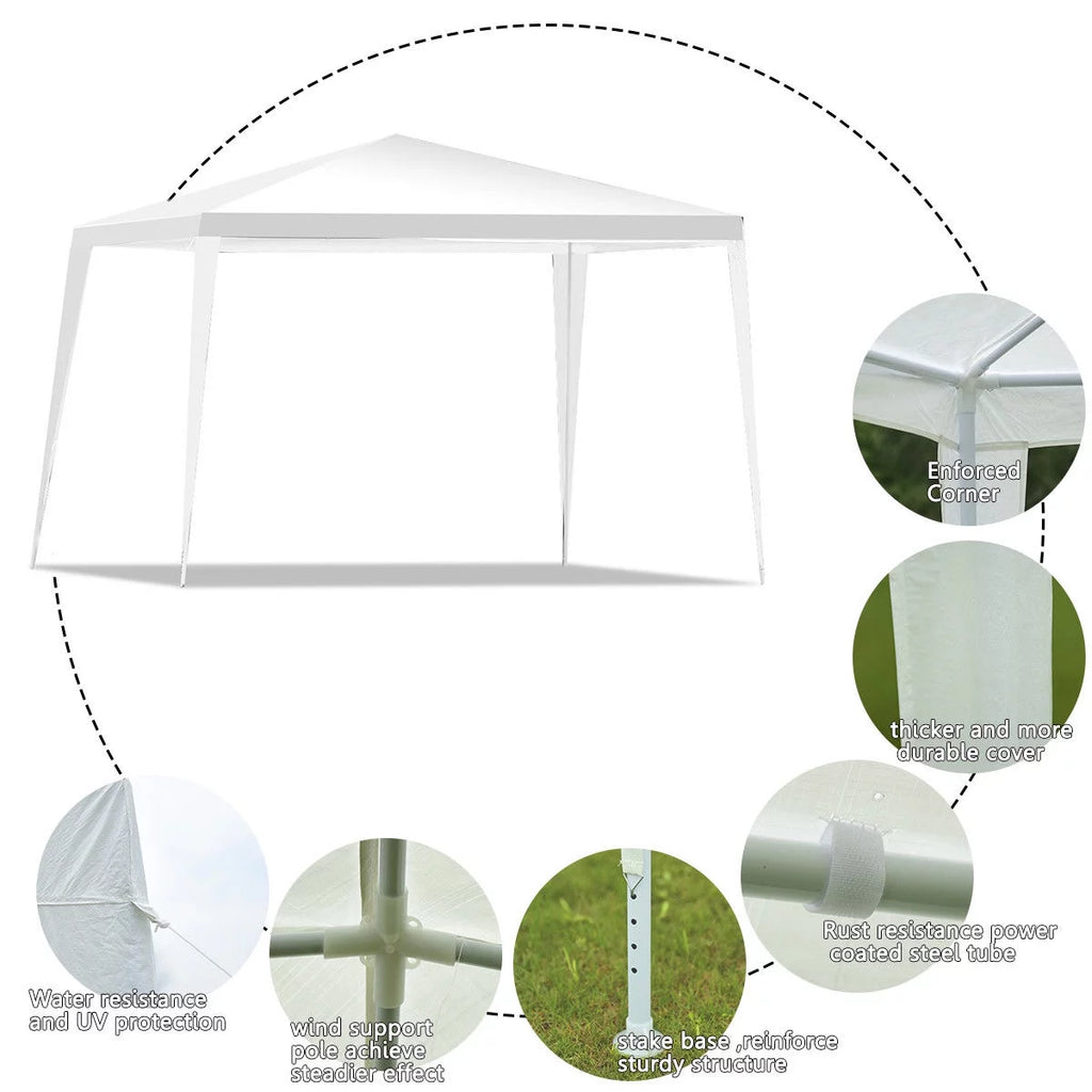 10'x10' Heavy Duty Outdoor Pavilion Tent White U727