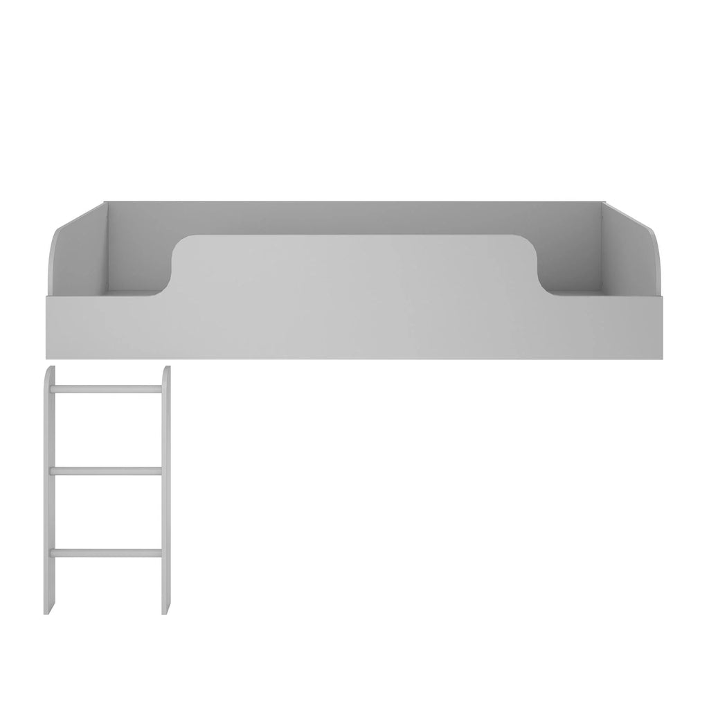 Gray Loft Bed with Ladder I4102