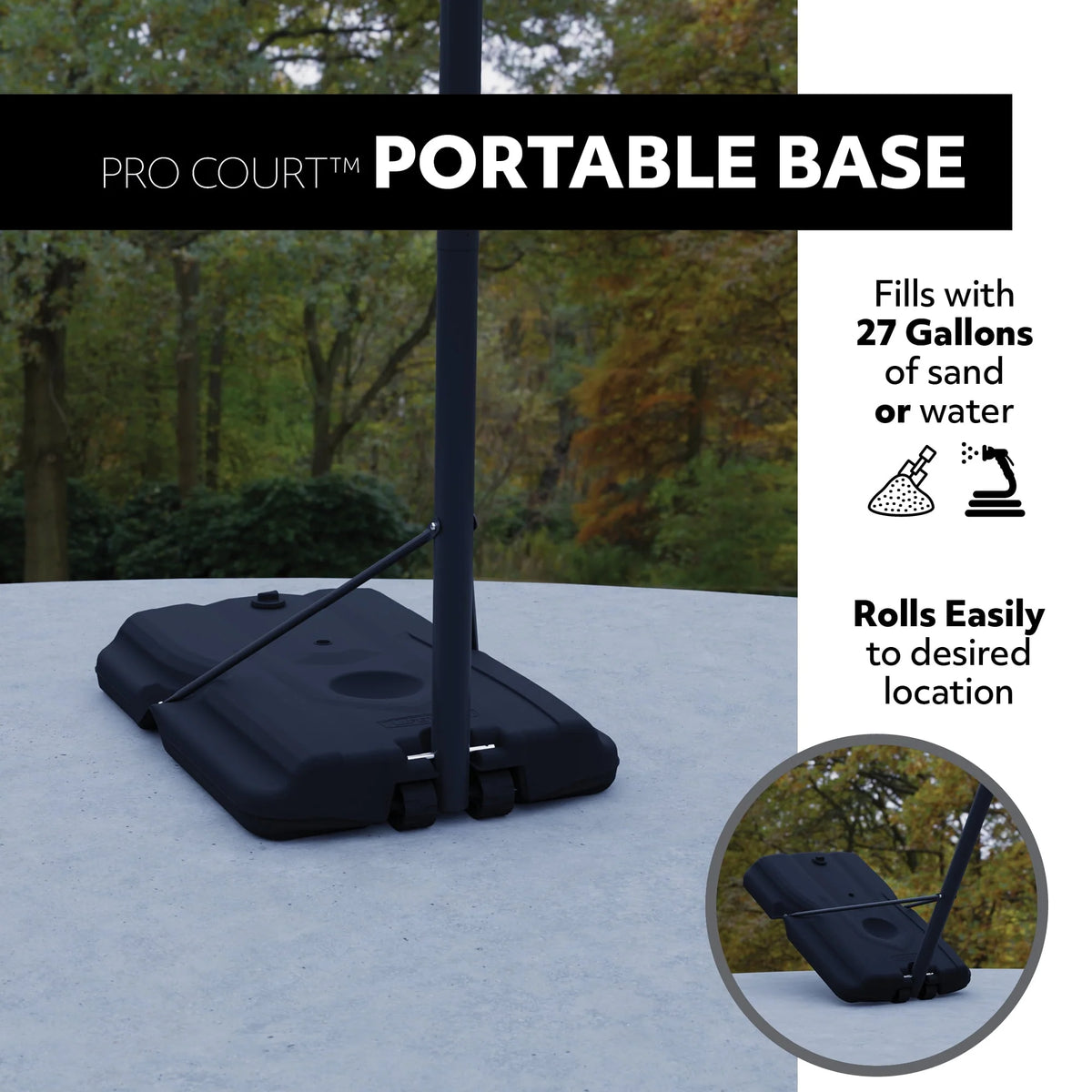 44 inch Adjustable Portable Basketball Hoop Q41710