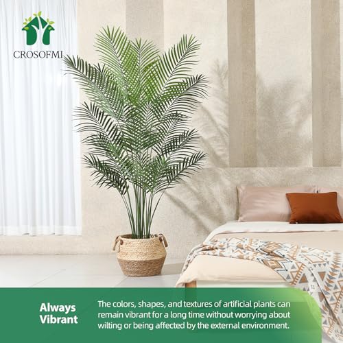 Artificial Areca Palm Plant 6Feet Fake Tropical Palm Tree in Pot L74154