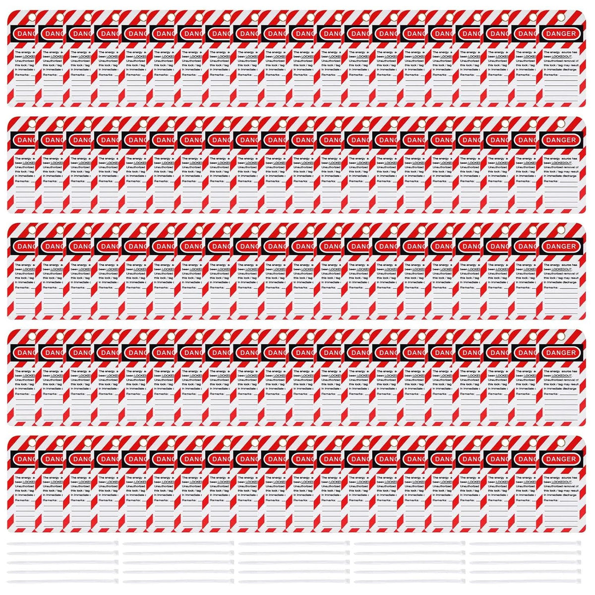 Lockout Tagout Tag 100 PCS D445295