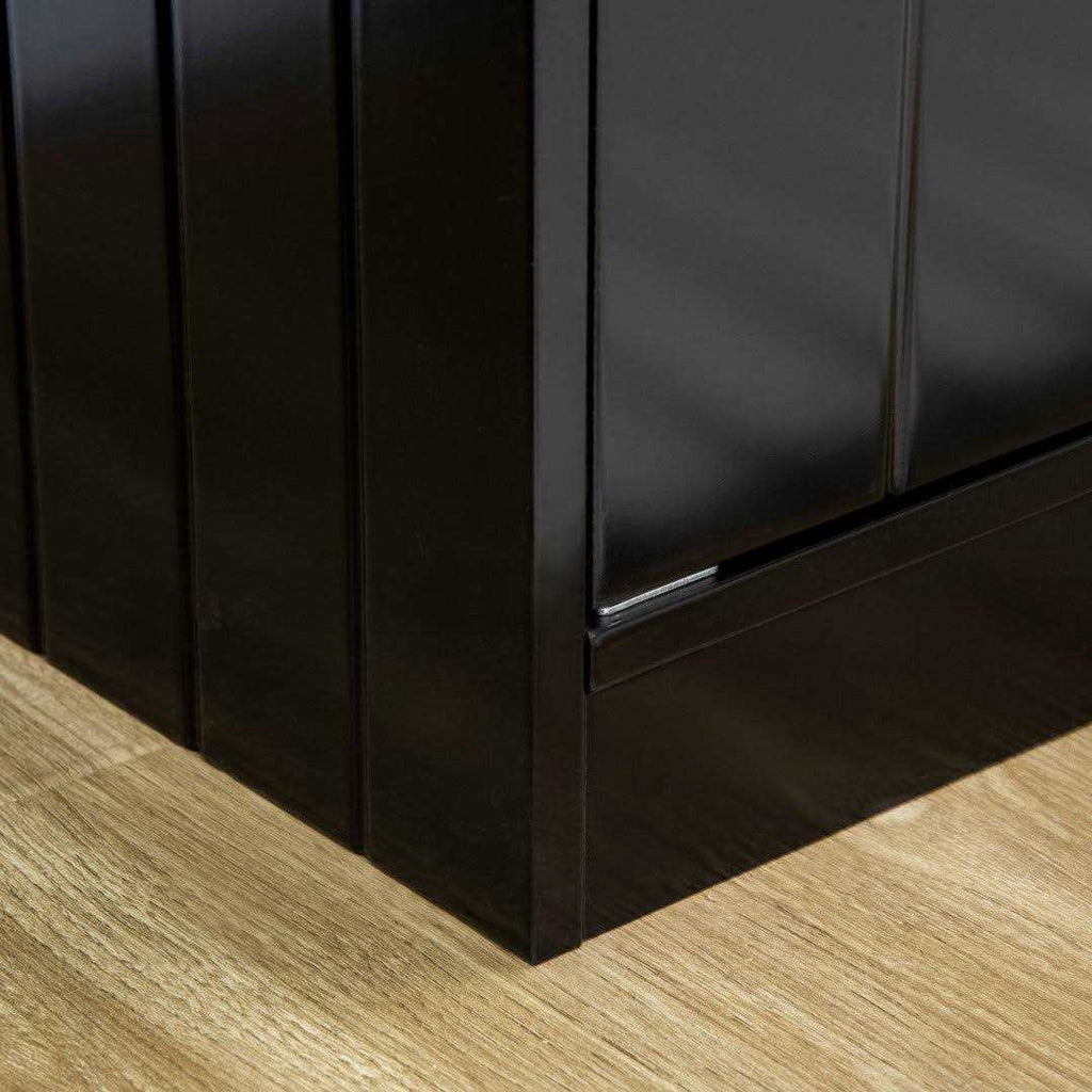 Large Elevated Dog Bowls with Storage Cabinet P528