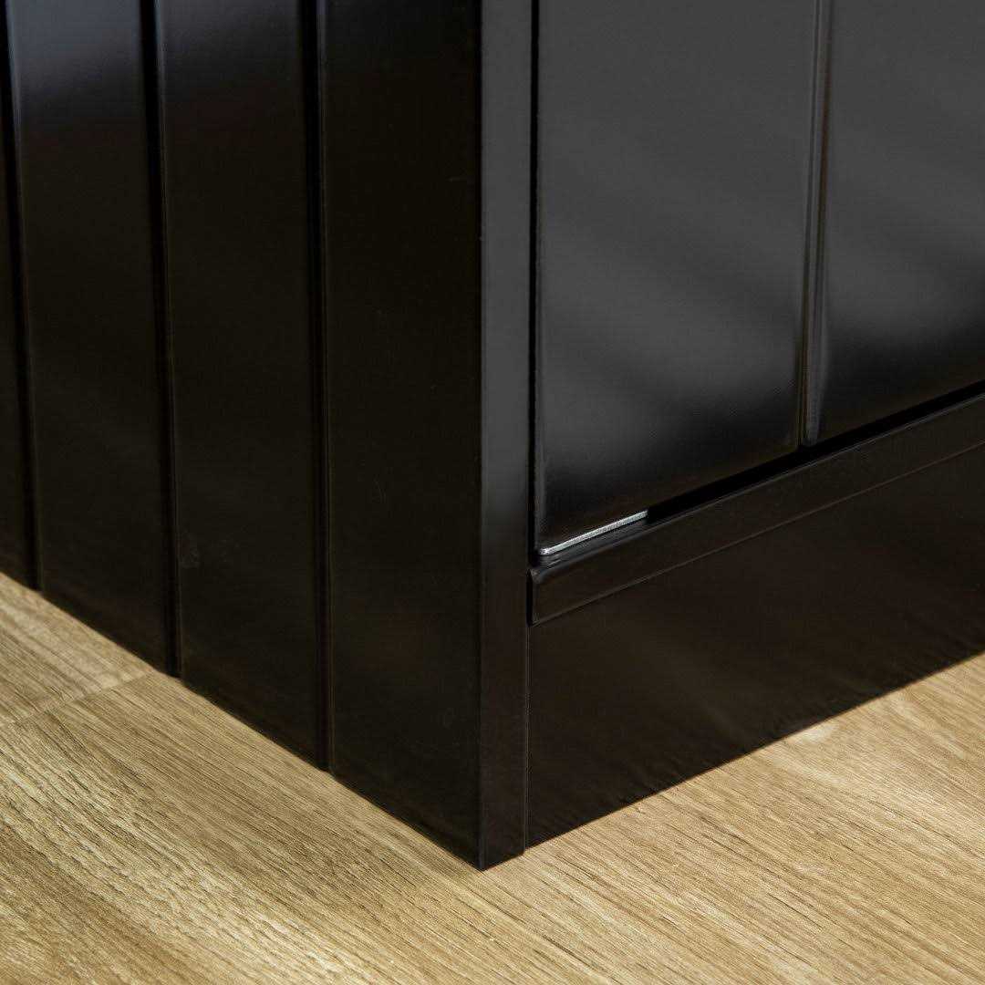 Large Elevated Dog Bowls with Storage Cabinet P528