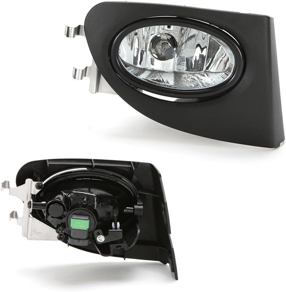Clear Fog Lights with Bezel Switch Wire Pack of 2 S850