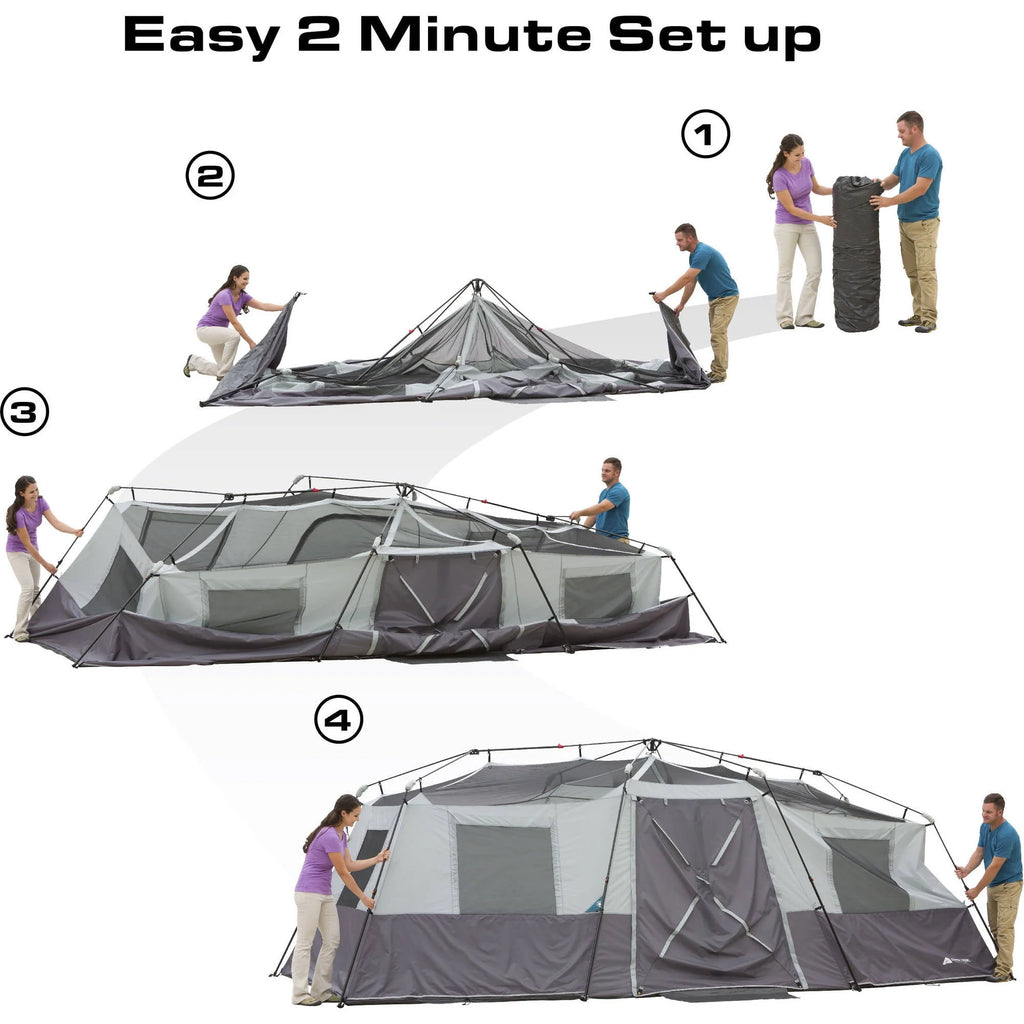 20' x 10' Instant Cabin Tent, Sleeps 12 Z233