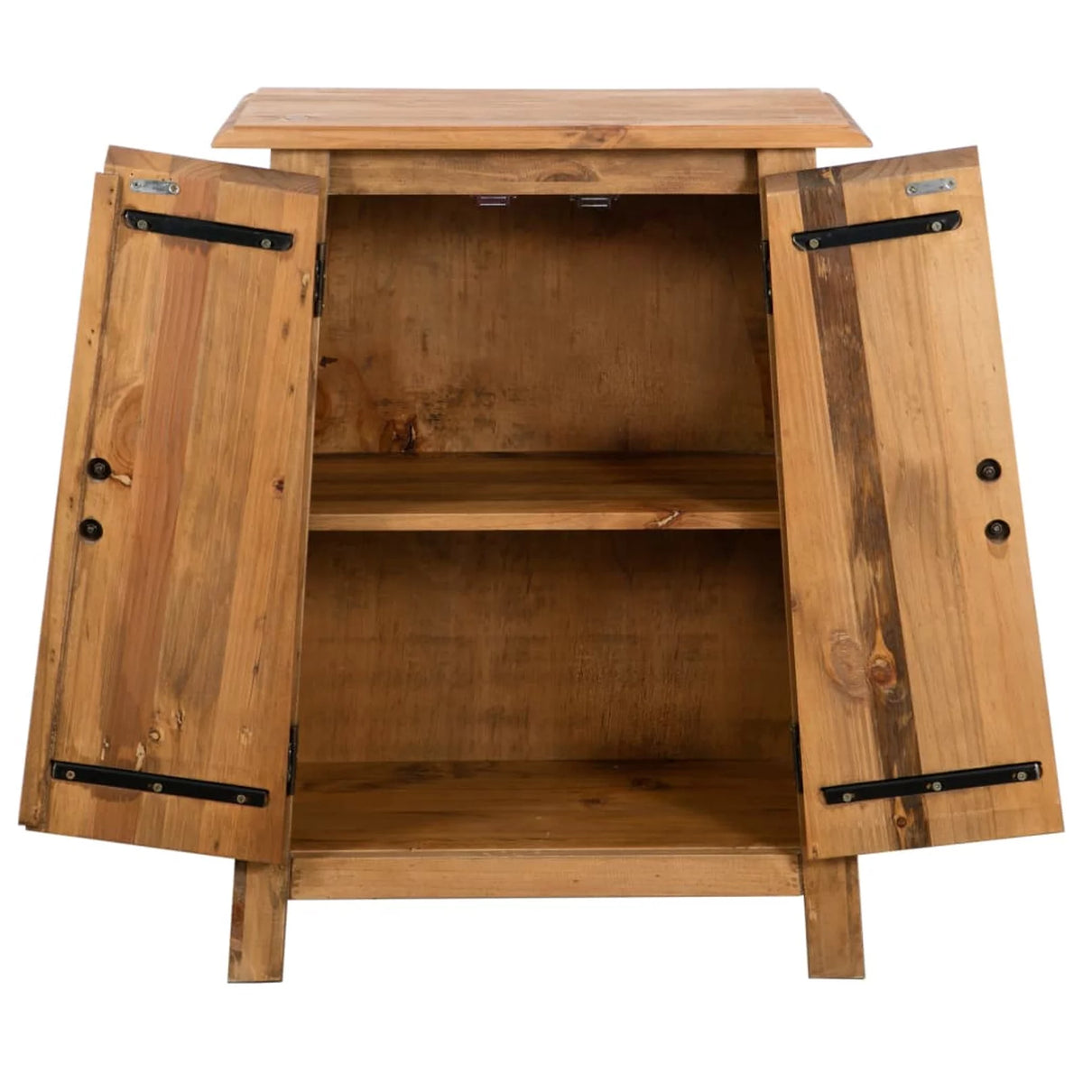 Recycled Pinewood Bathroom Storage Cabinet with Shelf A7646