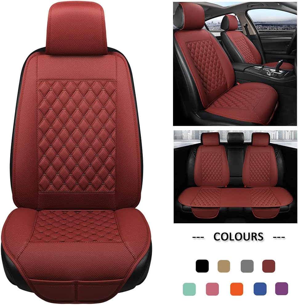 Car Seat Covers Full Set Gray Diamond Pattern A4753