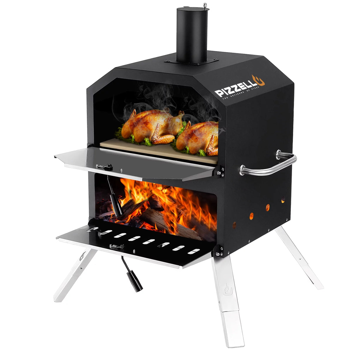 Outdoor Wood Burning Pizza Oven with Pizza Stone R3431