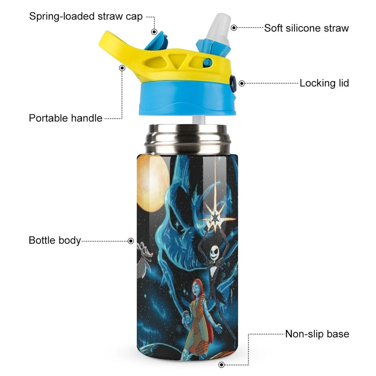 Insulated Stainless Steel Water Bottle with Straw Z79744