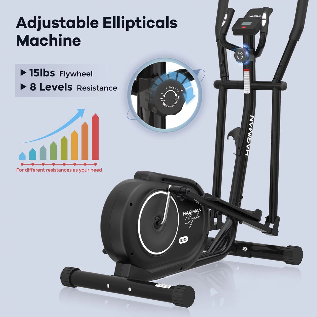 Silent Magnetic Elliptical Bike Stationary Exercise Machine J266