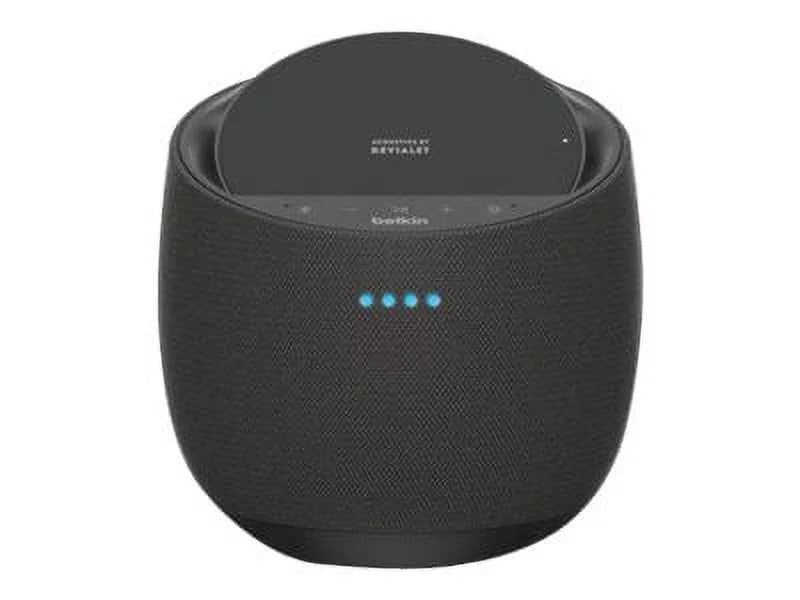 Black Portable Bluetooth Speaker with Wireless Phone Charger F297785