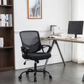 Black Swivel Mesh Chair with Armrest T46364