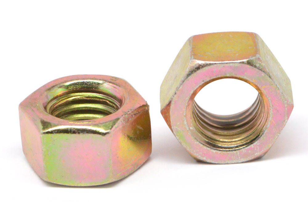 7/8x22-9 Grade 9 Hex Nut Alloy Steel Yellow CAD Plated 5 Pk S766447
