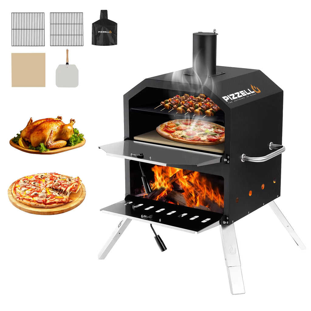 Outdoor Wood Burning Pizza Oven with Pizza Stone R3431