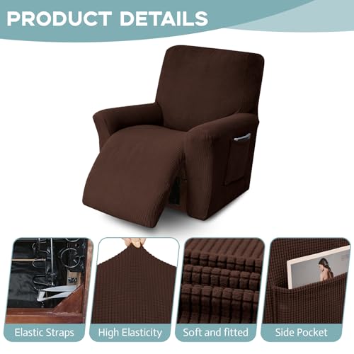 Light Grey Recliner Chair Cover Furniture Protector P387
