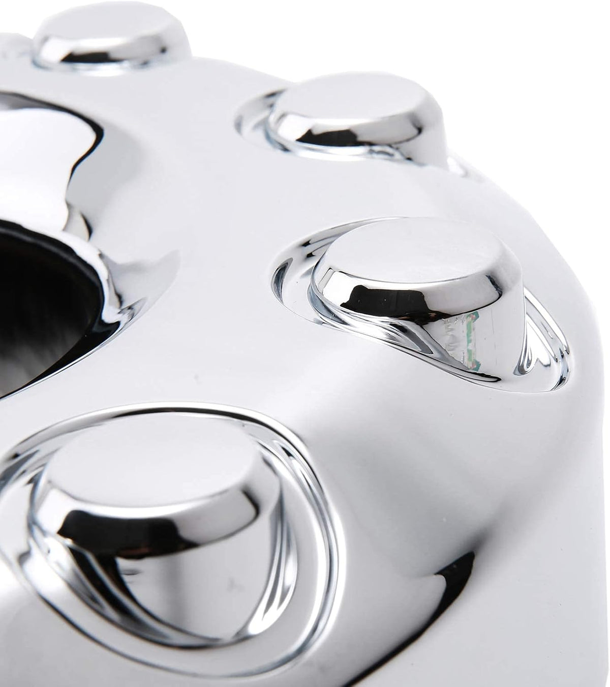 19.5 Inch 10-Lug Front Wheel Hub Center Caps Pair Y7865