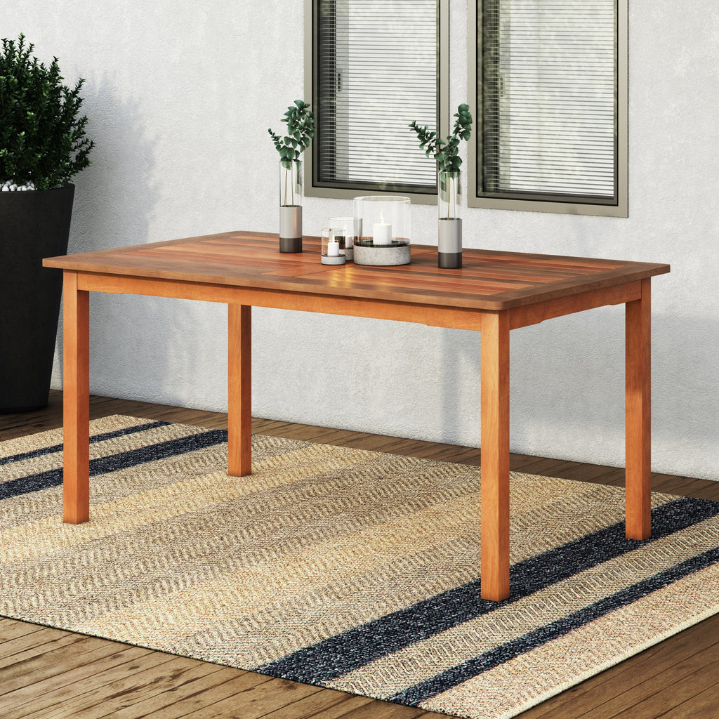 Hard Wood Outdoor Patio Rectangle Dining Table R438