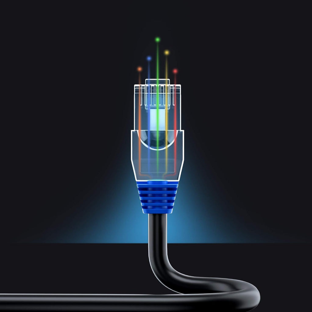 Black 150 ft Cat6 Ethernet Cable S3021