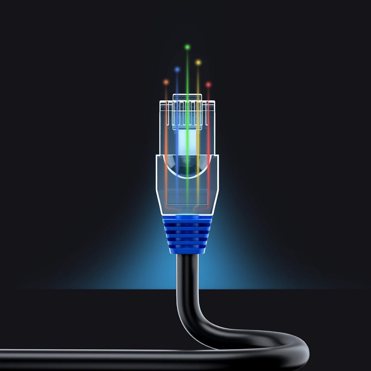 Black 150 ft Cat6 Ethernet Cable S3021