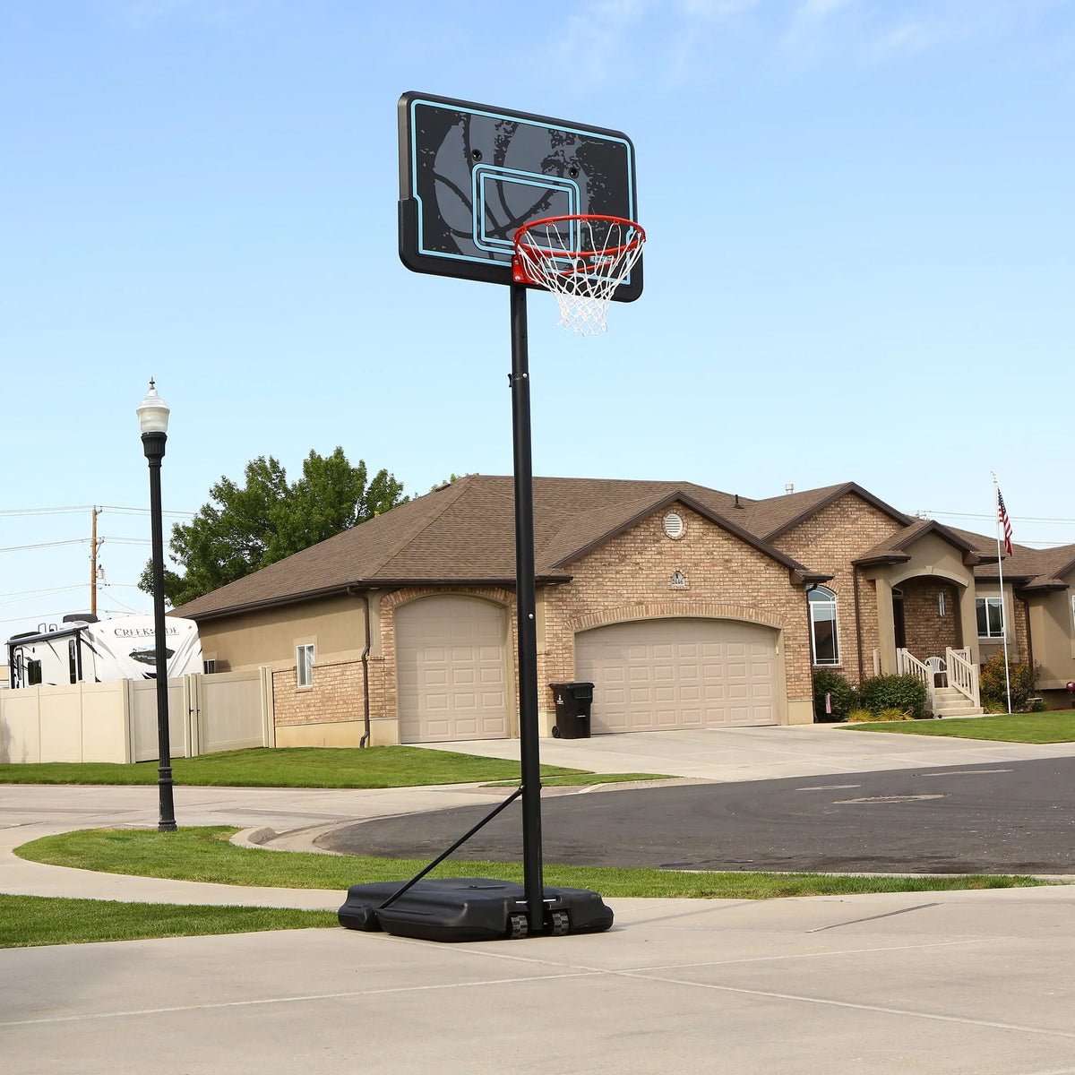 44 inch Adjustable Portable Basketball Hoop Q41710