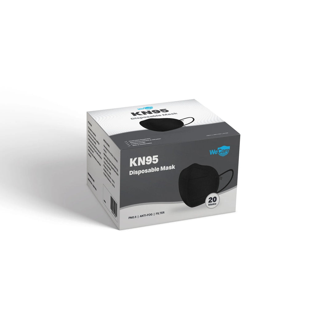 5-Ply Disposable Face Mask, Jet Black (100 Pack) Z53035