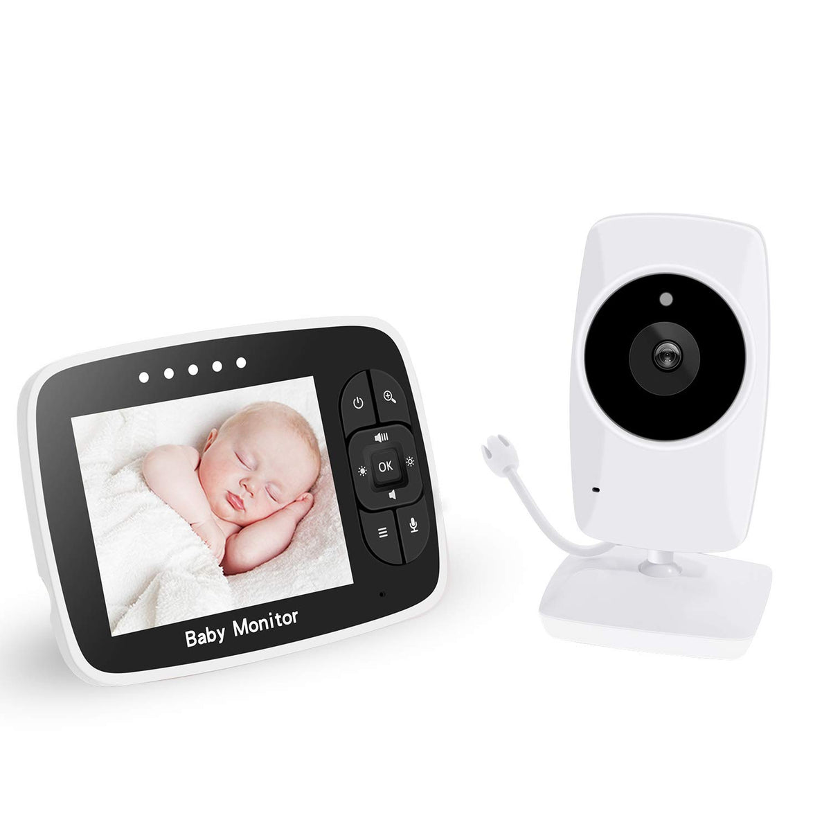 3.2 Video Baby Monitor with Camera and Audio, Night Vision, Pack of 2 G2085