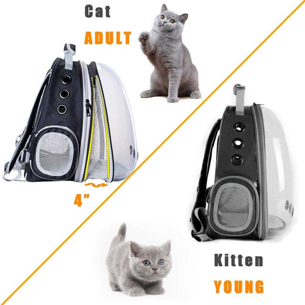 Expandable Cat Backpack Carrier with Bubble Window H3013