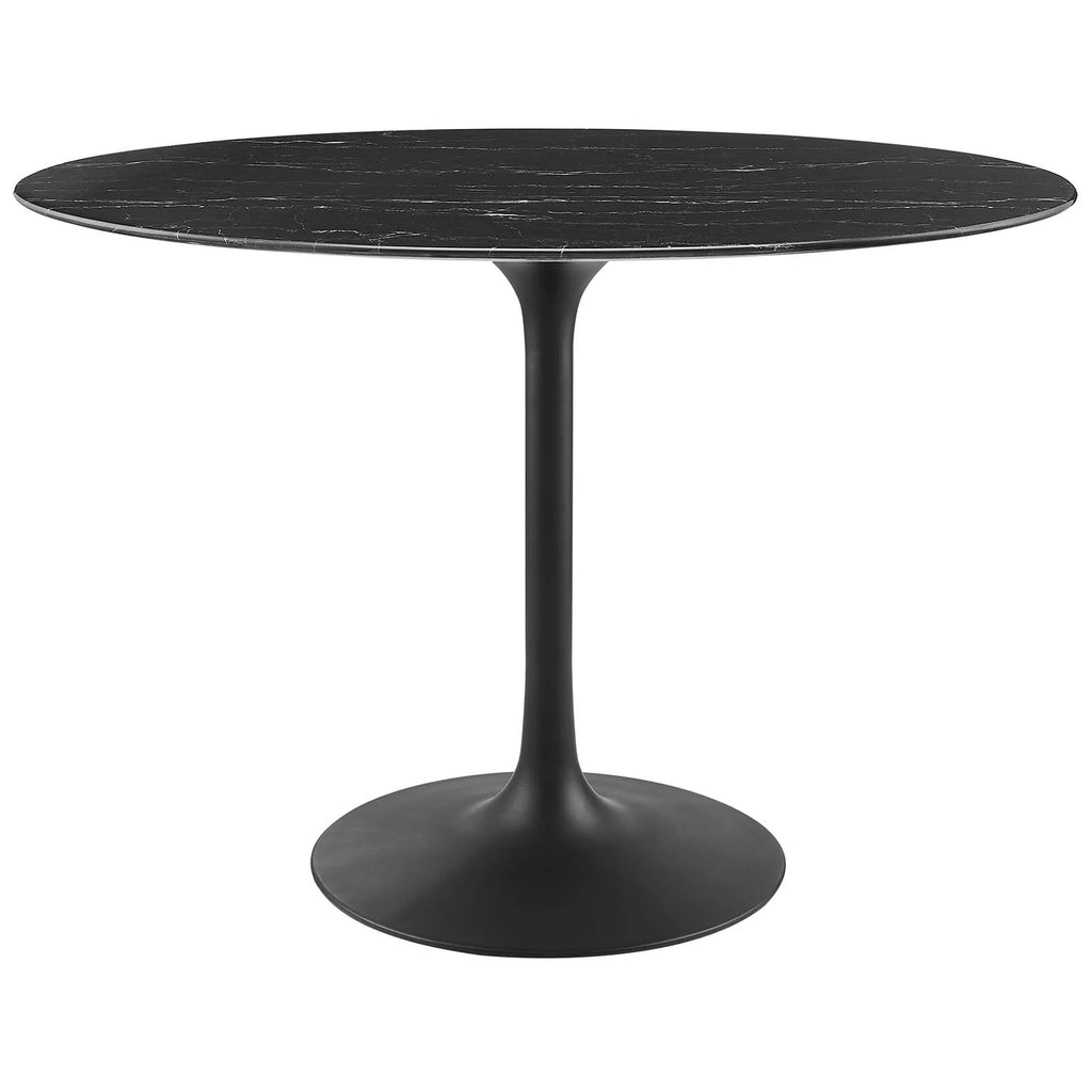 Oval 42" Artificial Marble Dining Table C871
