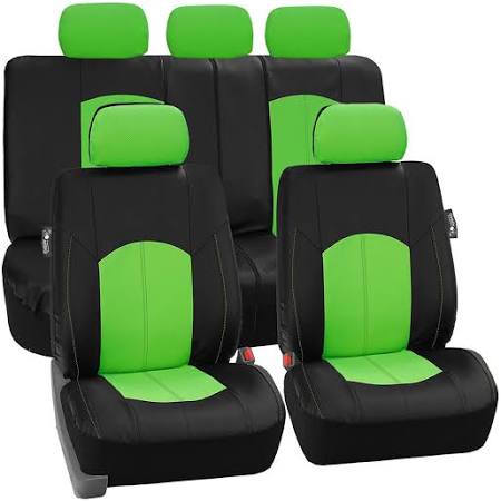 Perforated Leatherette Full Set Car Seat Covers M3135