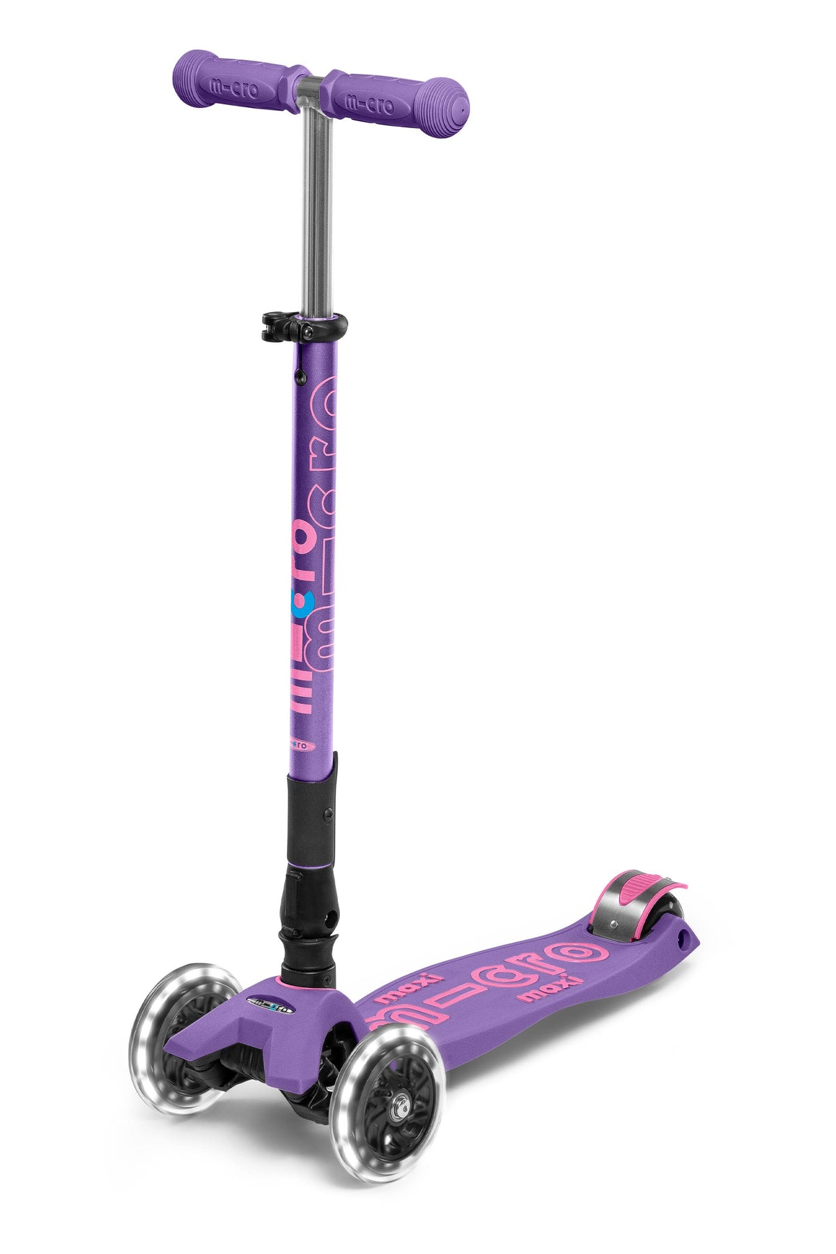 Foldable LED Purple Scooter Y147567
