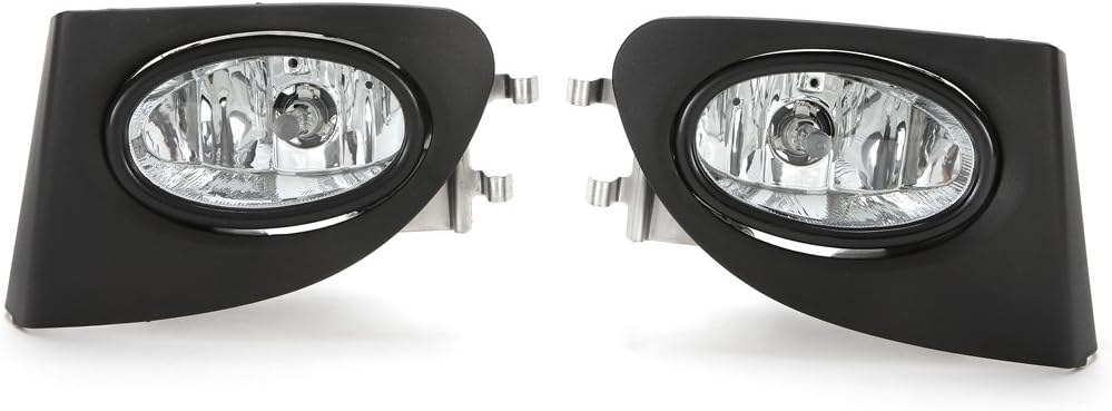 Clear Fog Lights with Bezel Switch Wire Pack of 2 S850