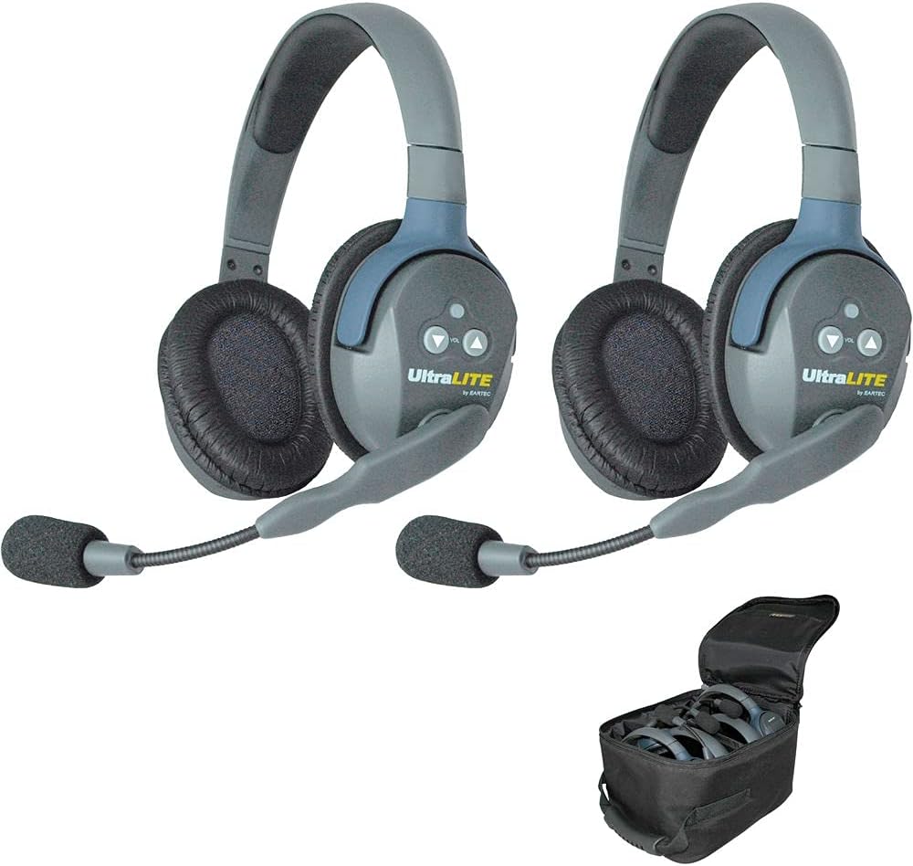 2-Person Headset System with Headphone and Microphone Cleaning Kit L191