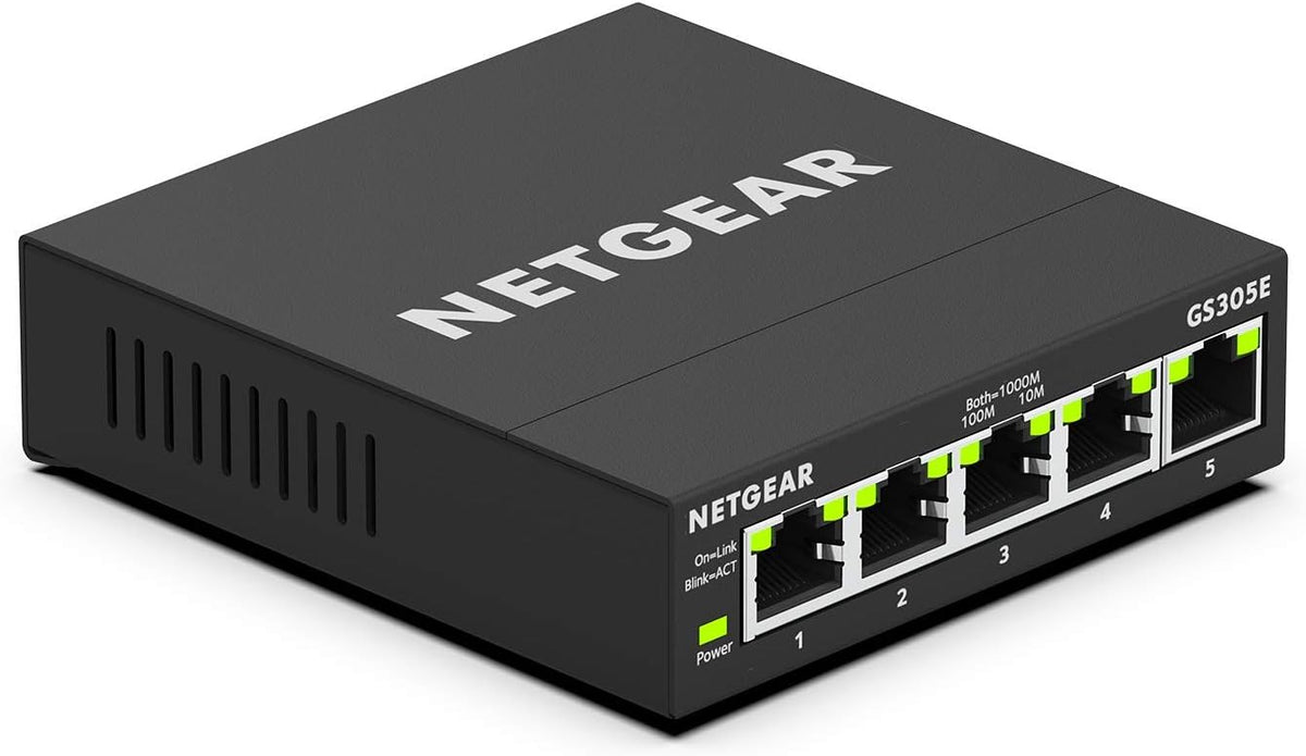 Black 8-Port Gigabit Ethernet Plus Switch Pack of 2 A580
