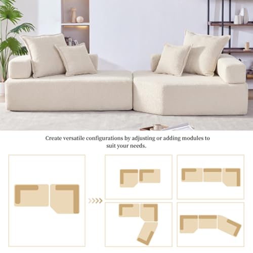 Gray 4 Seat Oversized Sectional Foam Sofa X183