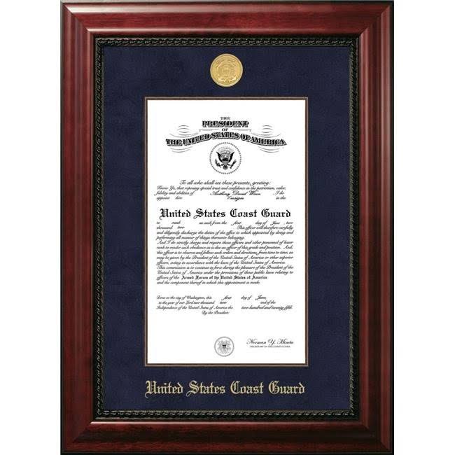 8.5x11 Certificate Executive Frame with Gold Medallion C467816