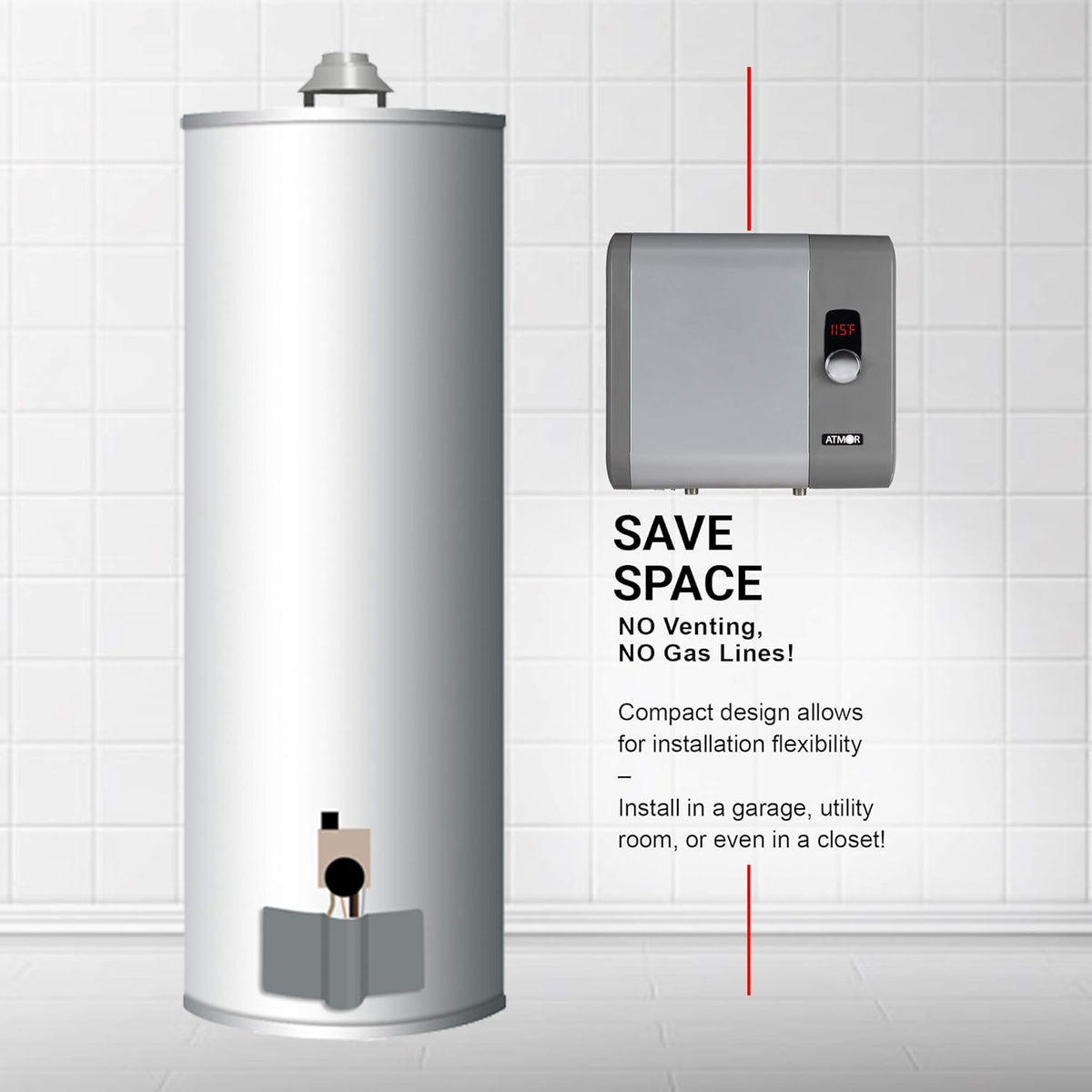 24kW 4.65 GPM Electric Tankless Water Heater Z15688