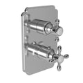 1/2x22 Square Thermostatic Trim Plate with Handle, Venetian Bronze P385036