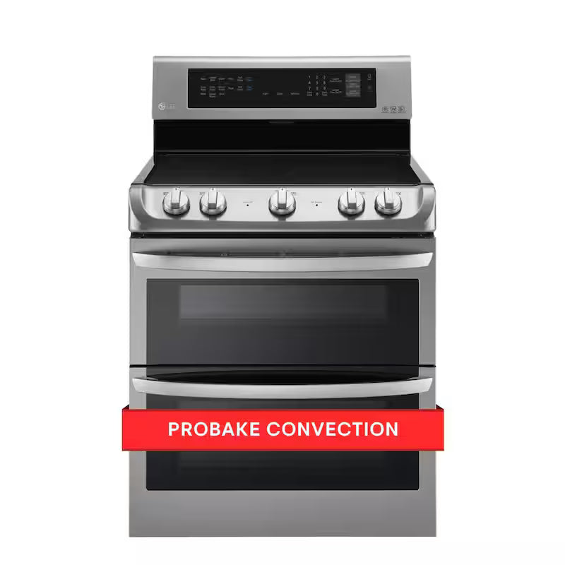 7.3 cu. ft. Double Oven Electric Range with Convection and Self Clean in Stainless Steel A9545