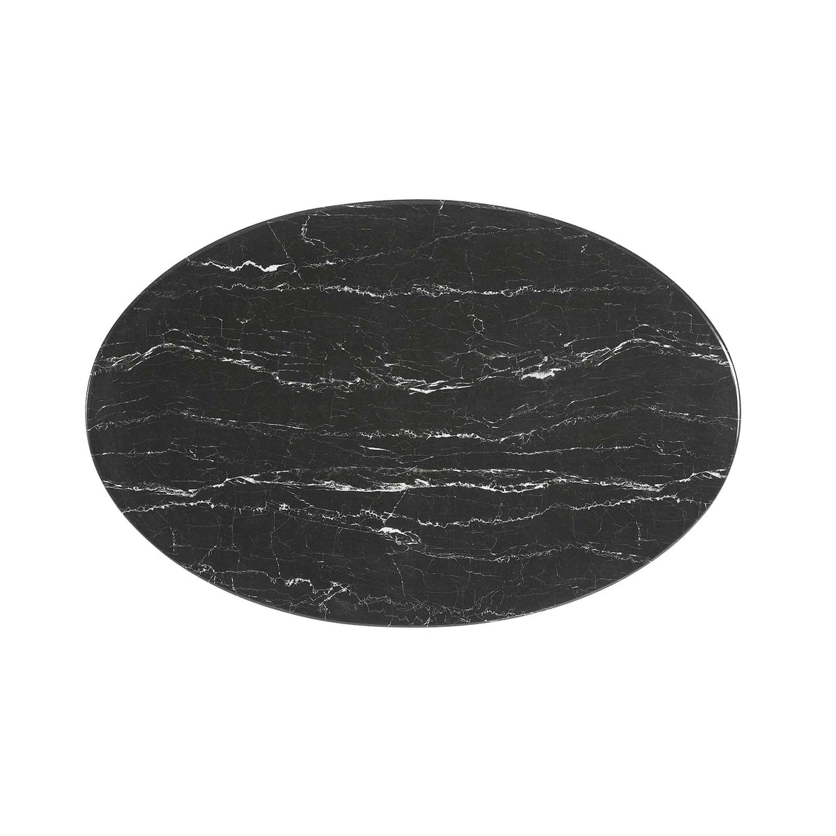 Oval 42" Artificial Marble Dining Table C871