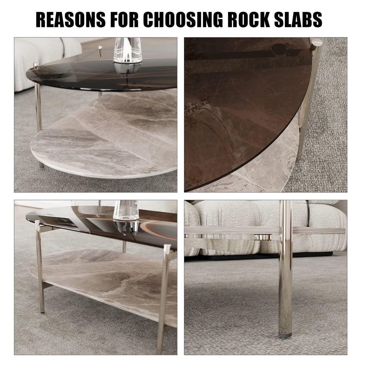 Glass 2-Tier Coffee Table I95473