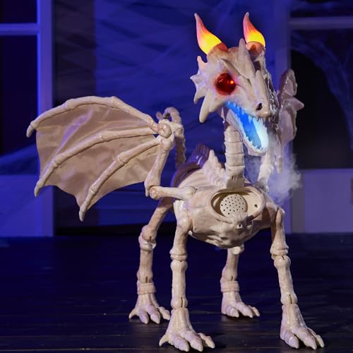 23.6" Mist-Spraying Dragon Skeleton Decoration V356